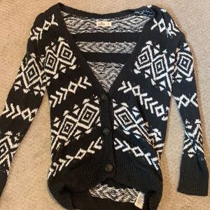 Grey patterned cardigan